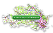 Dienstgebiet des AELF Fürth-Uffenheim