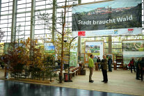 Messestand der Bayerischen Forstverwaltung und des Netzwerks Forst und Holz Franken 2025